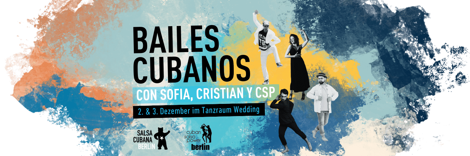 Banner: Workshop-Wochenende Bailes Cubanos Dezember 2023