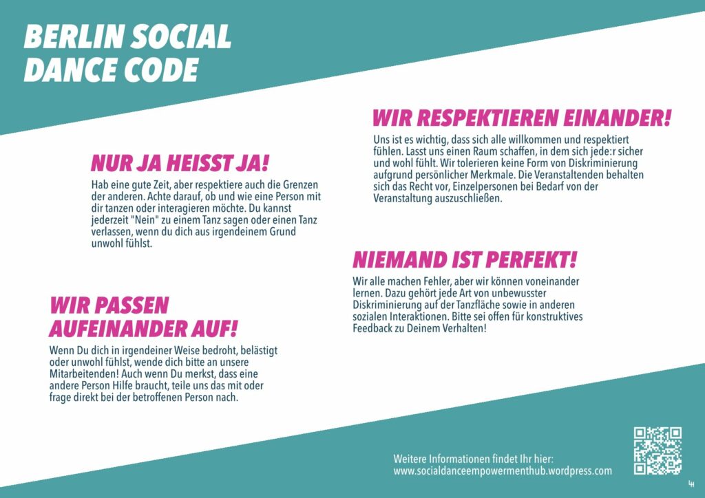 Poster code of conduct deutsch quer