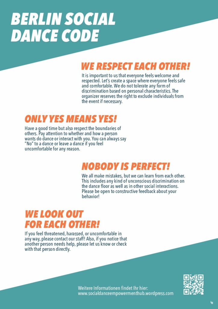 Poster code of conduct english