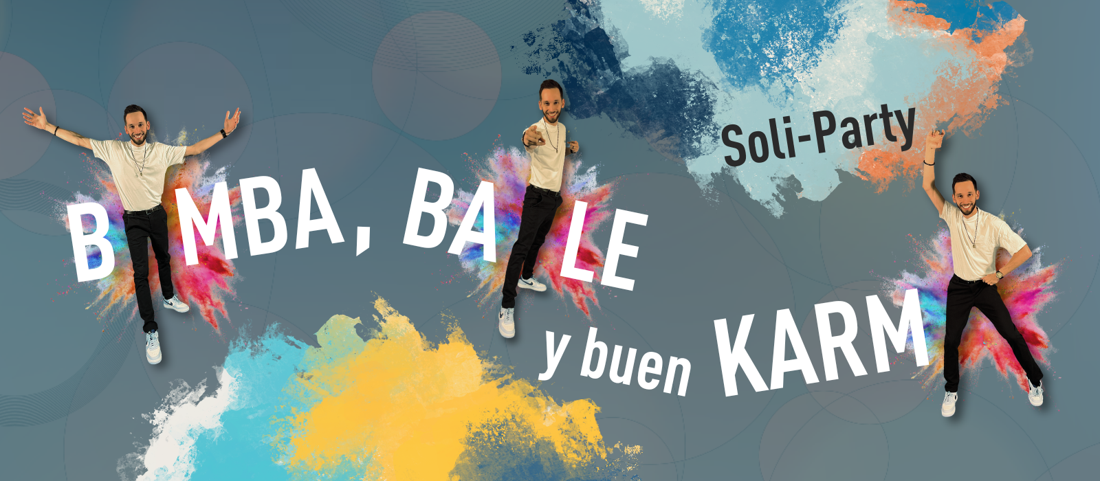 title image of soli-party bomba, baile y buen karma with luis duarte